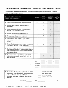 Personal Health Questionnaire Depression Scale (PHQ-9)