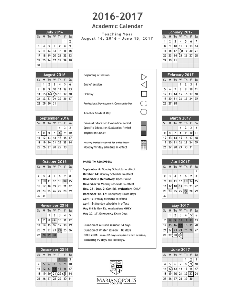 Academic Calendar 20162017_final April 26