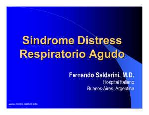 Sindrome distress respiratorio agudo