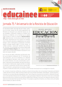 Jornada 75.º Aniversario de la Revista de Educación