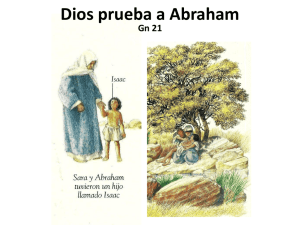 Dios prueba a Abraham - Parroquia Santa Cruz