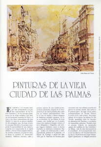 Pinturas en la vieja ciudad de Las Palmas