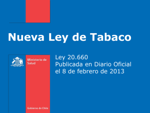 Nueva Ley de Tabaco - Ministerio de Salud