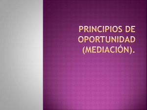 Principios de oportunidad (Mediación).