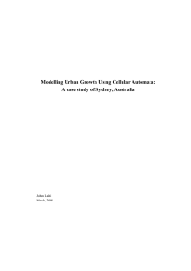 Modelling Urban Growth Using Cellular Automata: A case