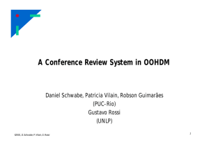 A Conference Review System in OOHDM