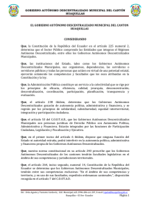 Ordenanza que Determina y regula la Estructura y Funciones del