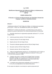 Ley 19.055 Modifícanse disposiciones del Código de la Niñez y la