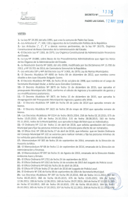 Page 1 = 1330 — DECRETO Nº 0. Municipalidad Padre Las C "Eº