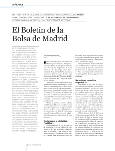 El Boletín de la Bolsa de Madrid - BME: Bolsas y Mercados Españoles