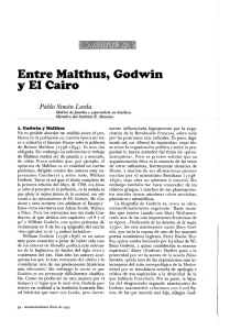 Entre Malthus, Godwin y El Cairo
