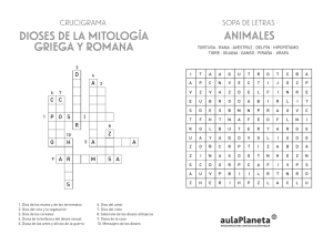 DIOSES DE LA MITOLOGÍA GRIEGA Y ROMANA ANIMALES