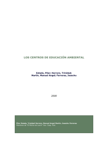 LOS CENTROS DE EDUCACIÓN AMBIENTAL