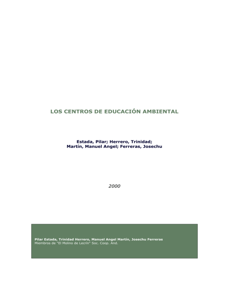 LOS CENTROS DE EDUCACI N AMBIENTAL