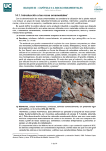Tecnología mineralúrgica. Bloque III. Capítulo 14. Rocas