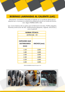 BOBINAS LAMINADAS AL CALIENTE (LAC)