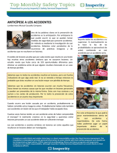 anticípese a los accidentes