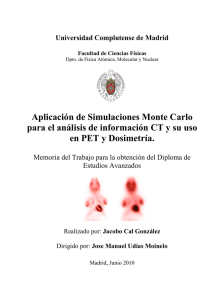 Aplicación de Simulaciones Monte Carlo para el análisis de