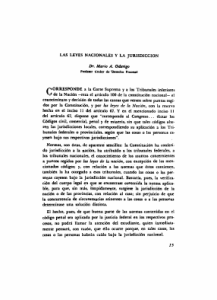 Las leyes nacionales y la jurisdicción.