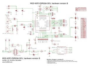 MOD-WIFI-ESP8266-DEV, hardware revision B MOD-WIFI