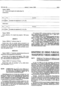 MINISTERIO DE OBRAS PUBLlCAS, TRANSPORTES Y MEDIO