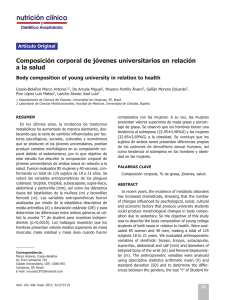 Composición corporal de jóvenes universitarios en relación a la salud