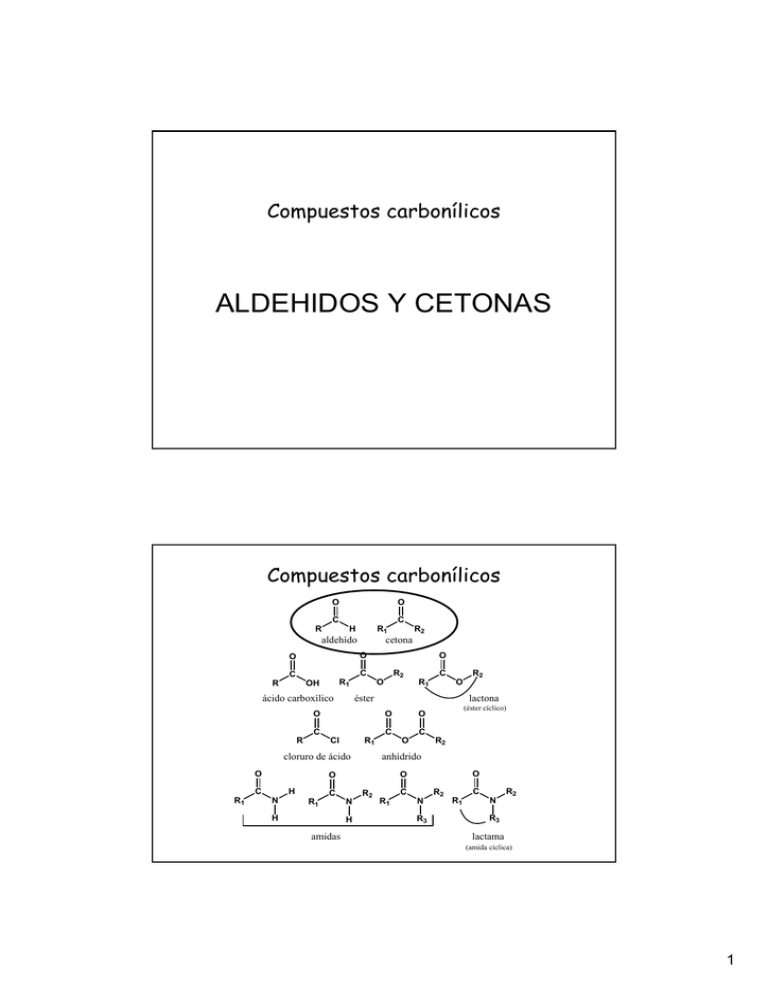 ALDEHIDOS Y CETONAS