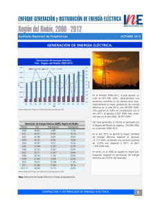 Generación y Distribución de Energía Eléctrica, Región Del Biobío