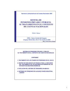 Sistema de pensiones privado y público: su tratamiento en el