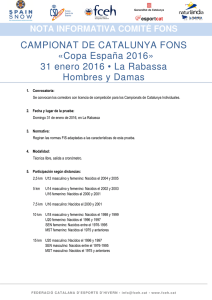 CAMPIONAT DE CATALUNYA FONS «Copa España 2016» 31