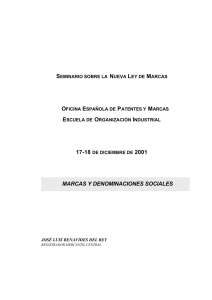 marcas y denominaciones sociales - Oficina Española de Patentes y