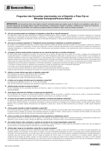Preguntas más frecuentes relacionadas con el Depósito a Plazo Fijo