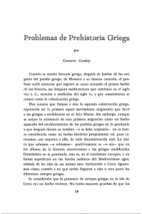 Problemas de Prehistoria Griega - Anales de la Universidad de Chile