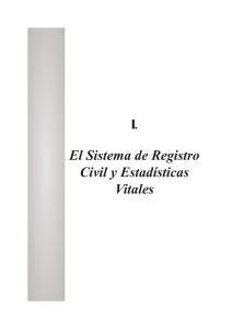 El Sistema de Registro Civil y Estadísticas Vitales
