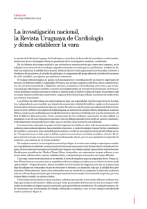 rcv31n1_editorial ce - Sociedad Uruguaya de Cardiología