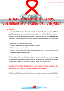 ninas y ninos huerfanos, vulnerable a causa del vih/sida