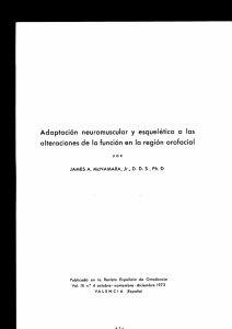 Adaptación neuromuscular y esquelético a las