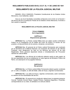 Reglamento de la Policía Judicial Militar