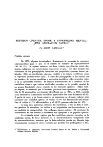 peptidos opioides, dolor y enfermedad mental: ¿una