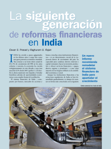 La siguiente generación de reformas financieras en India