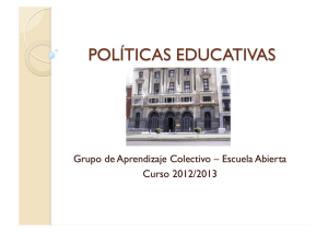 Presentación Políticas Educativas - Nov 2012