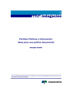 16 Partidos Políticos e Información: ideas para una