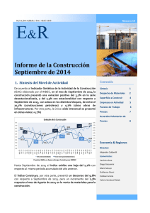 Informe de la Construcción Septiembre de 2014