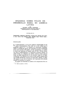 ESQUEMA SOBRE POLOS DE DESARROLLO RURAL EN