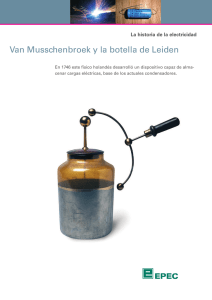 Van Musschenbroek y la botella de Leiden