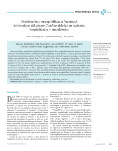 Distribución y susceptibilidad a fluconazol de levaduras del género