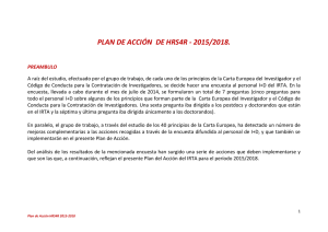 Plan de Acción HRS4R 2015-2018