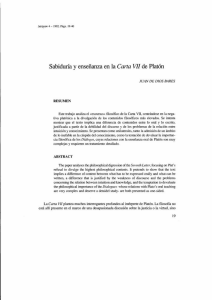 "Carta VII" de Platón.