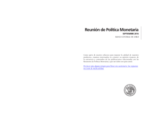 minuta reunión de política monetaria