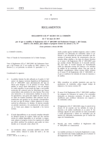Reglamento (UE) no 463/2013 de la Comisión, de 17 de mayo de